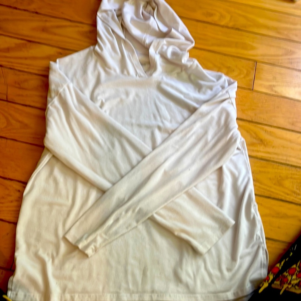 Super soft and stretchy white sweater